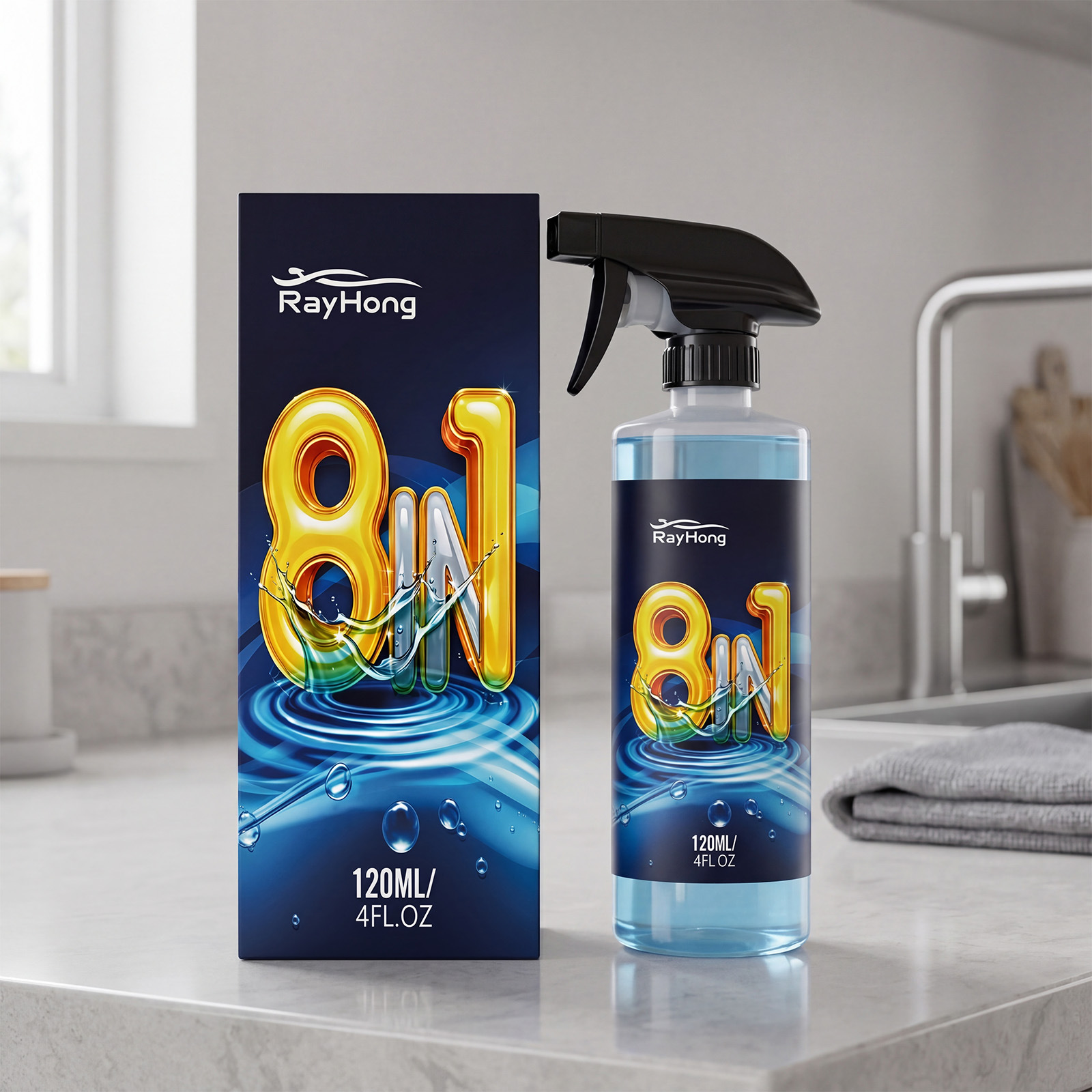 8-in-1-reiniger Für Auto Und Haushalt – Mehrzweckreiniger Für Verschiedene Materialien – 120 Ml -- De