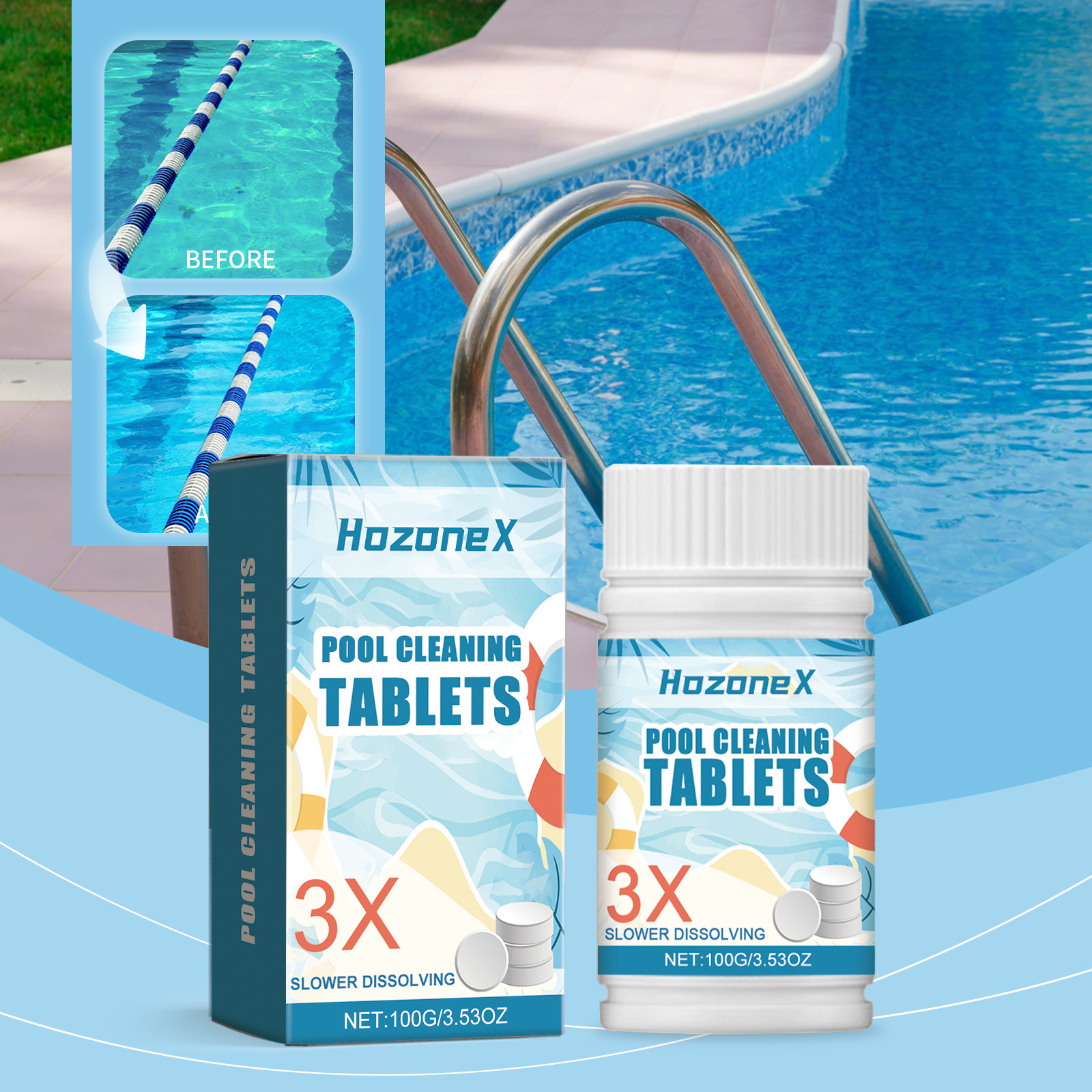 Brausetabletten Zur Poolreinigung – Verbessern Sie Die Wasserqualität Und Erfrischen Sie Ihr Schwimmerlebnis. 100 G -- De