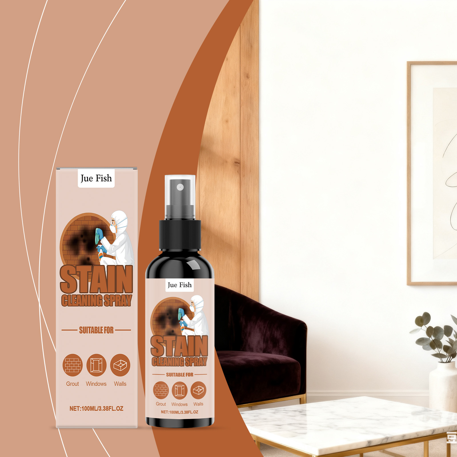 Fleckenentferner-spray – Für Die Tägliche Haushaltsreinigung Von Graffitiflecken, Kratzern Und Abriebspuren – 100 Ml -- De