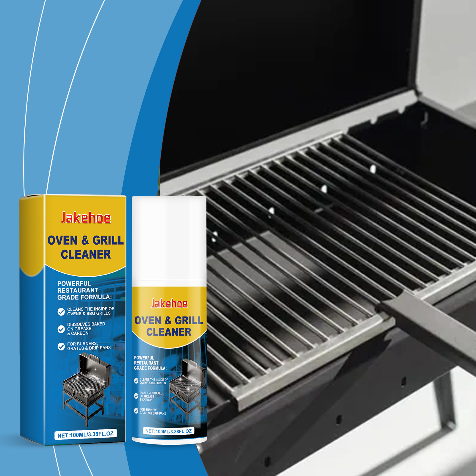 Grillrostreiniger, Fettentferner Für Backofen Und Küche, Schaumreiniger, Milder Haushaltsreiniger – 100 Ml -- De