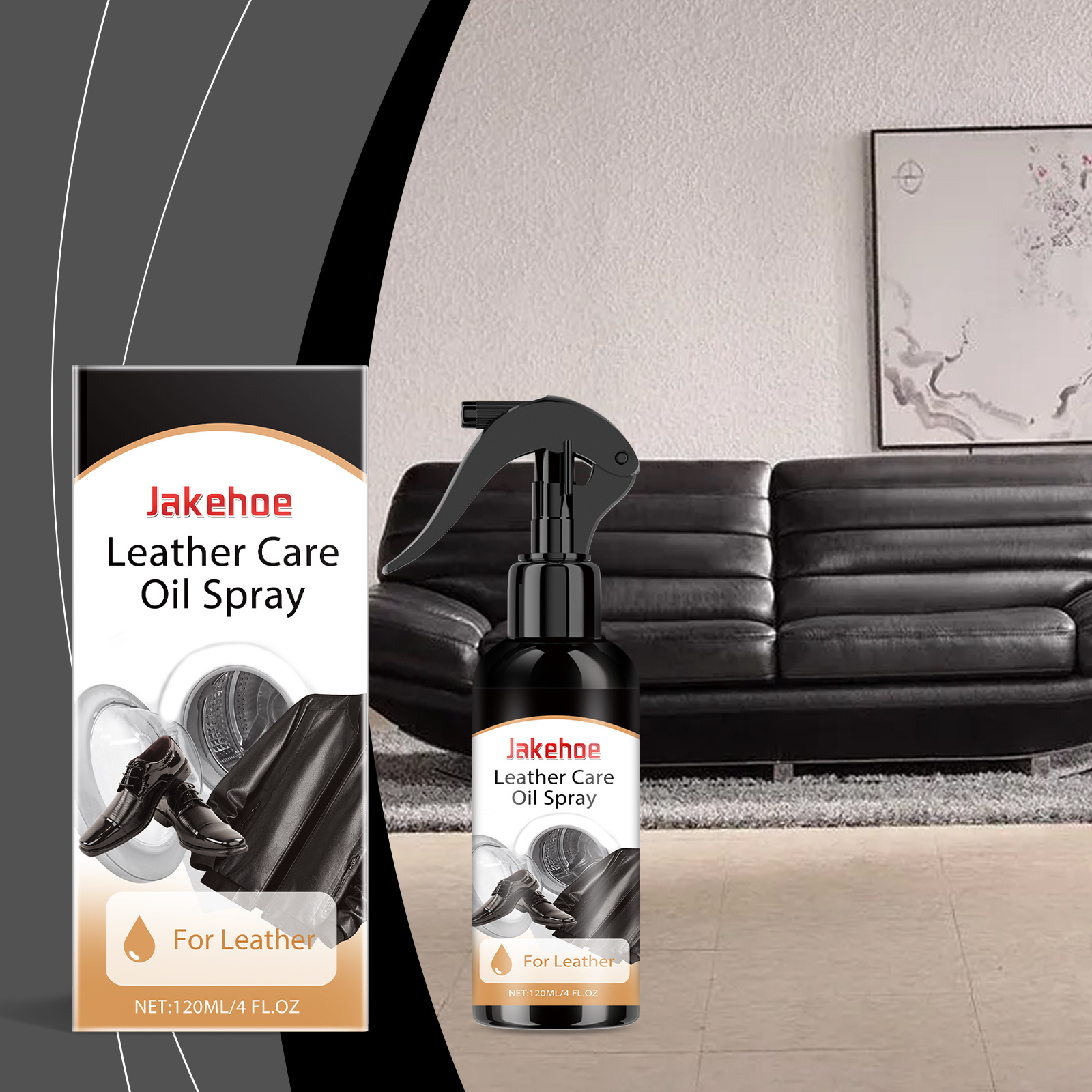 Lederpflegespray Für Ledersofas, Stiefel Und Jacken – Fleckenentfernung, Pflege Und Auffrischung – 120 Ml -- De