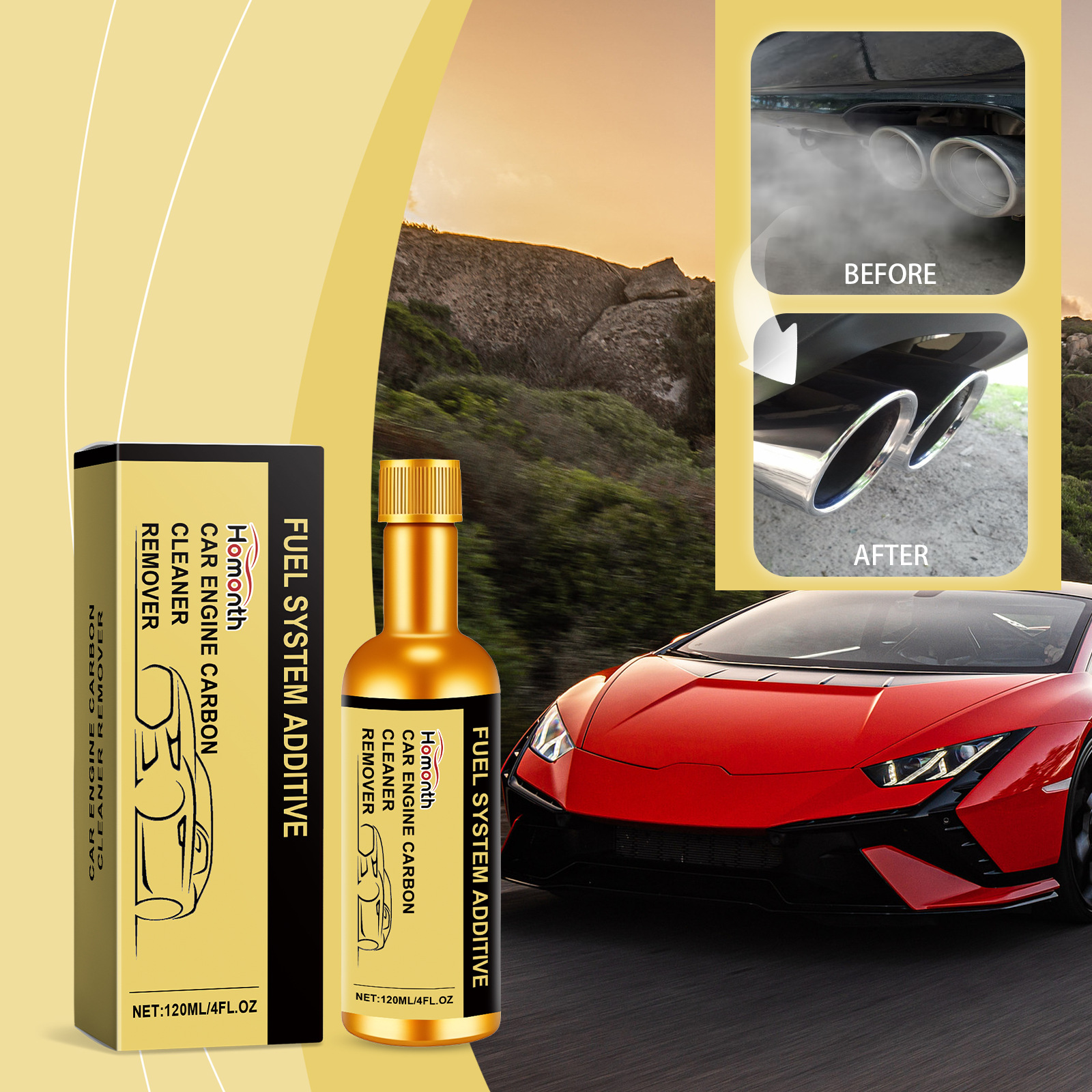 Motorreiniger Zur Kohlenstoffentfernung, Geräuschreduzierung, Reinigung, Pflege Und Langzeitreinigung – 120 Ml -- De