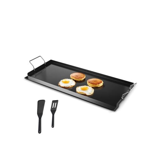 Grillplatte Grillpfanne Karbonstahl Universelle Rechteckige Platte (812 X 310 Mm) Mit Flacher Oberseite, Gasgrill-grillplatte Für Bbq-grill Teppanyaki, Tragbares Familienkochgeschirr Mit Griff