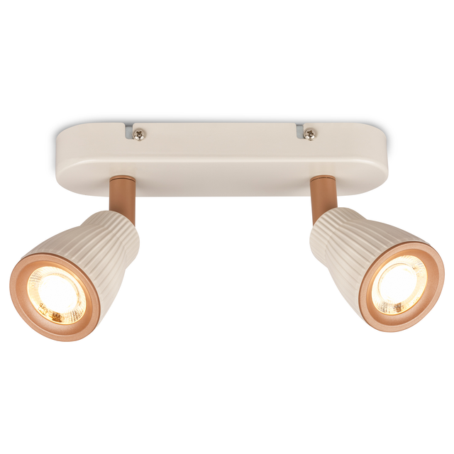Briloner Led Deckenlampe Schwenkbar 20 Cm 7w 800lm 3000k Warmweiß 2-flammig Warm Grey-coffee - Deckenstrahler Wohnzimmer Flur Küche Büro