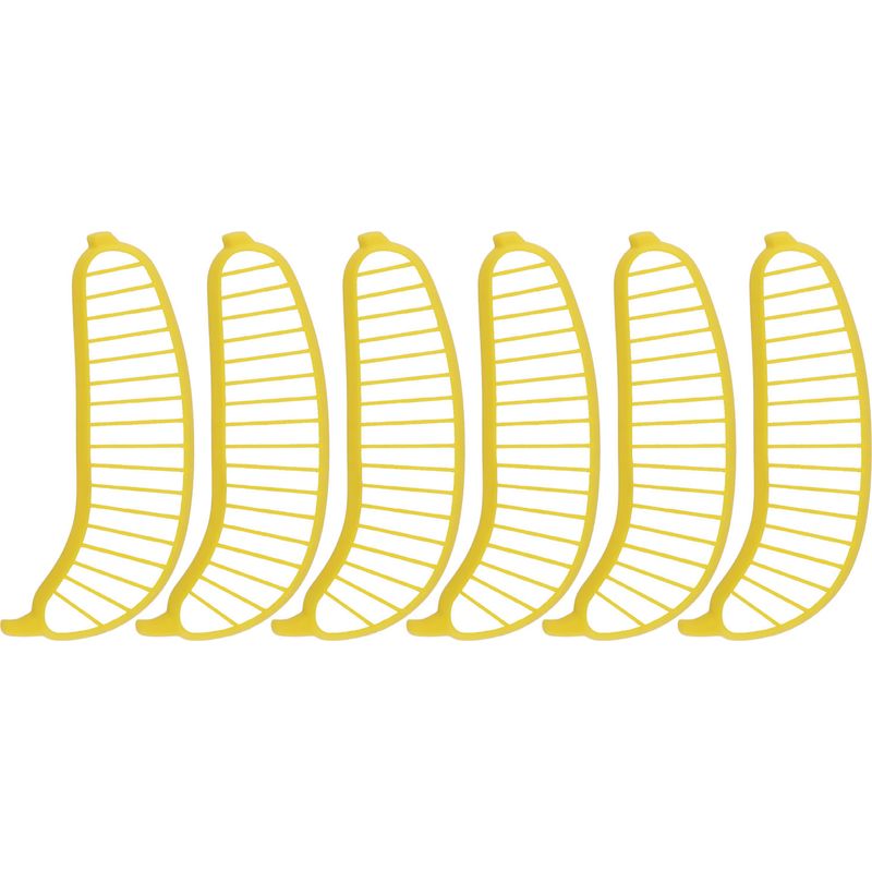 6-teiliger Gelber Obstschneider, Bananenschneider, Schnell, Zuverlässig, Langlebig