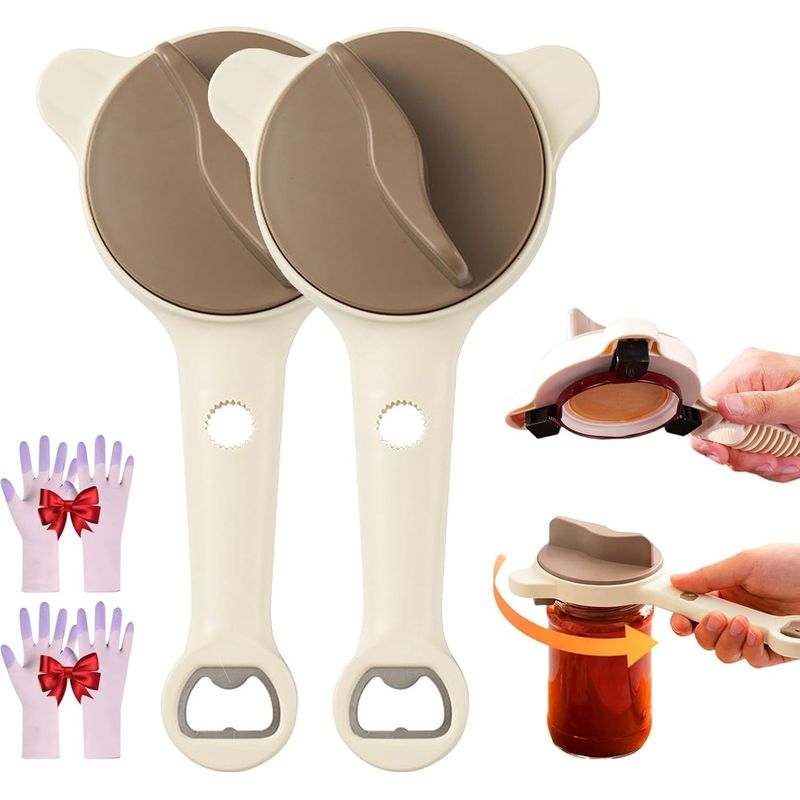 4-in-1 Multifunktions-dosenöffner Mit Ergonomischem Griff