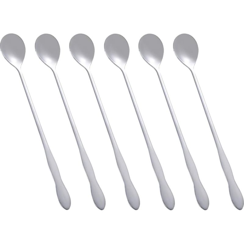 Set Mit 6 Hitzebeständigen Eiskugelportionierern Aus Edelstahl