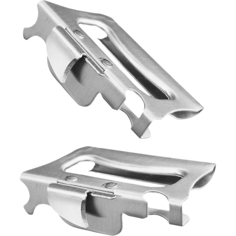 Uds Abridor Manuelle Multi-uso Acero Inoxidable Plateado 2pcs