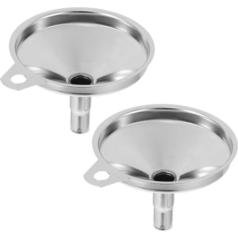 Set Mit 2 Kleinen Edelstahltrichtern Zum Kochen Und Basteln