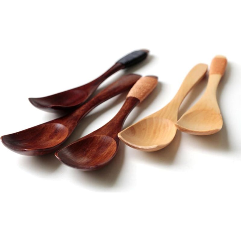 Labrimp Eiskugeln Aus Holz, 2 Stück, Braun, Japanischer Stil