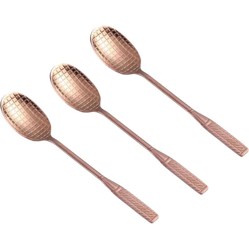 Kreatives 3-teiliges Teelöffel-set Aus Edelstahl In Schlägerform