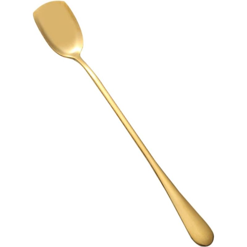 Eiskugelportionierer Aus Edelstahl, 6er-set, Langer Goldener Griff