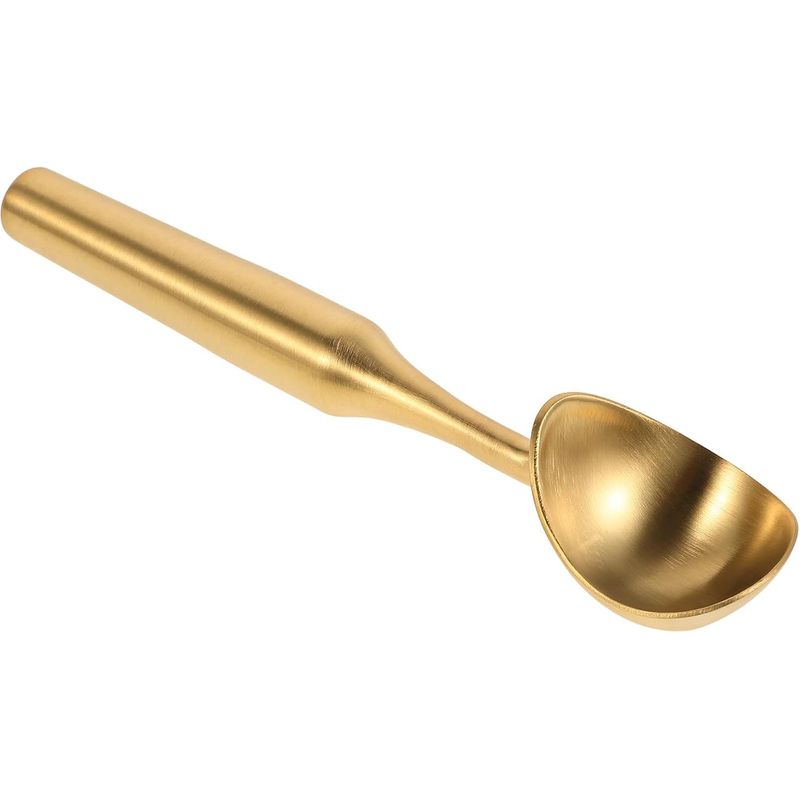 Eisportionierer, Antihaftbeschichtet Und Robust, Edelstahl, Gold