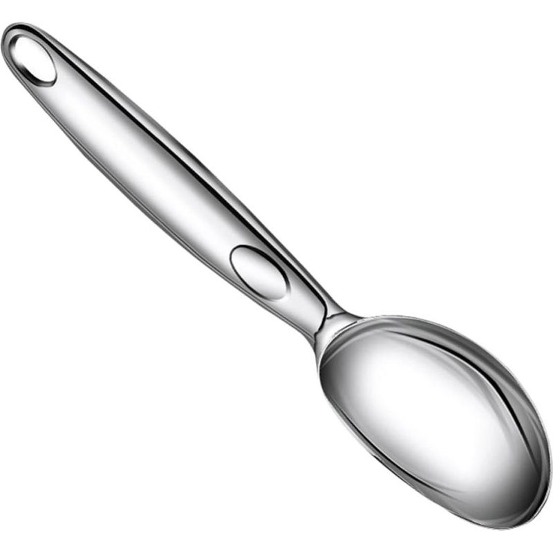 Eiskugelportionierer Aus Silbernem Edelstahl