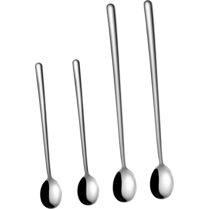 Cabilock 4-teiliges Set Silberner Edelstahl-eiskugeln