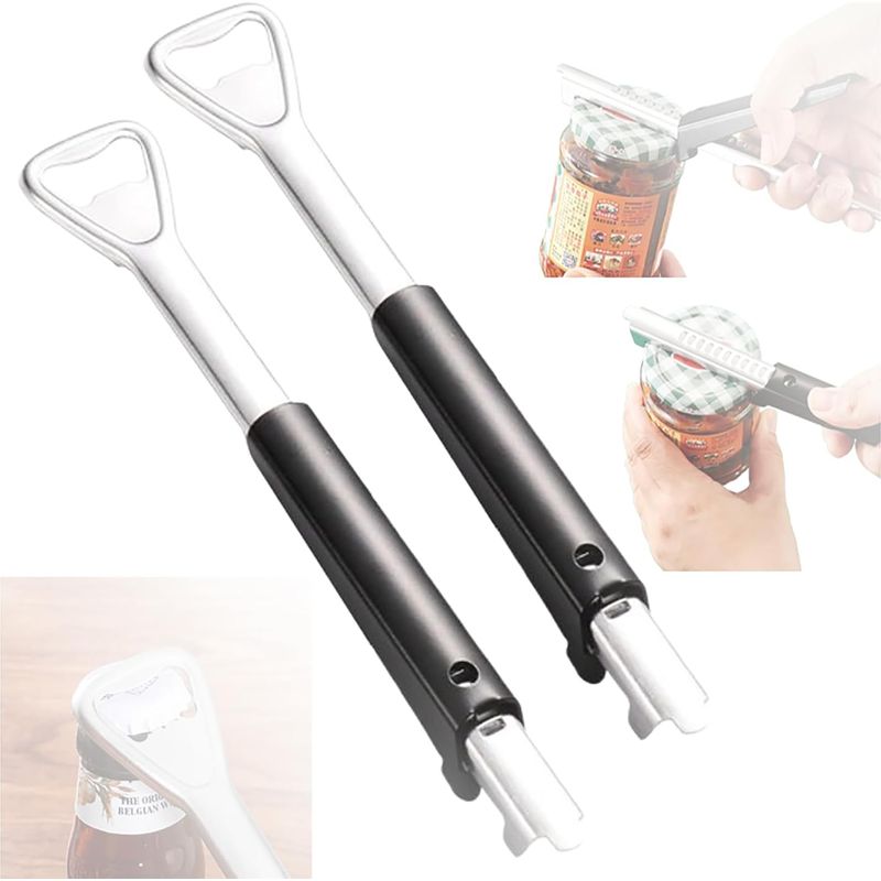 Verstellbarer 2-in-1-glasöffner Für Schwache Hände