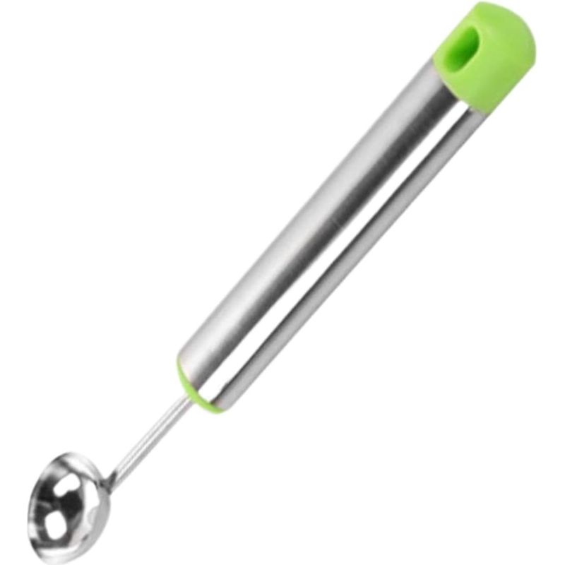 Kugelförmiger Obstlöffel Mit Ergonomischem Edelstahlgriff