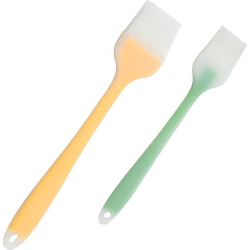 2 Stück Packung Silikon Backpinselcht Lebensmittelecht