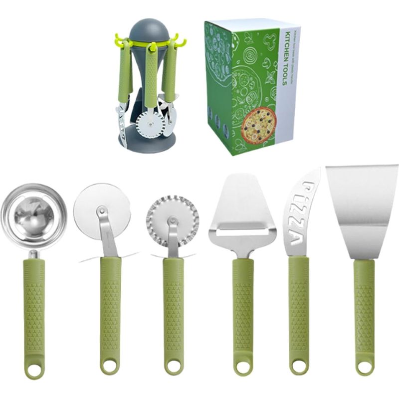 Grillbesteck-set – Pizzaschneider- Und Servierset –