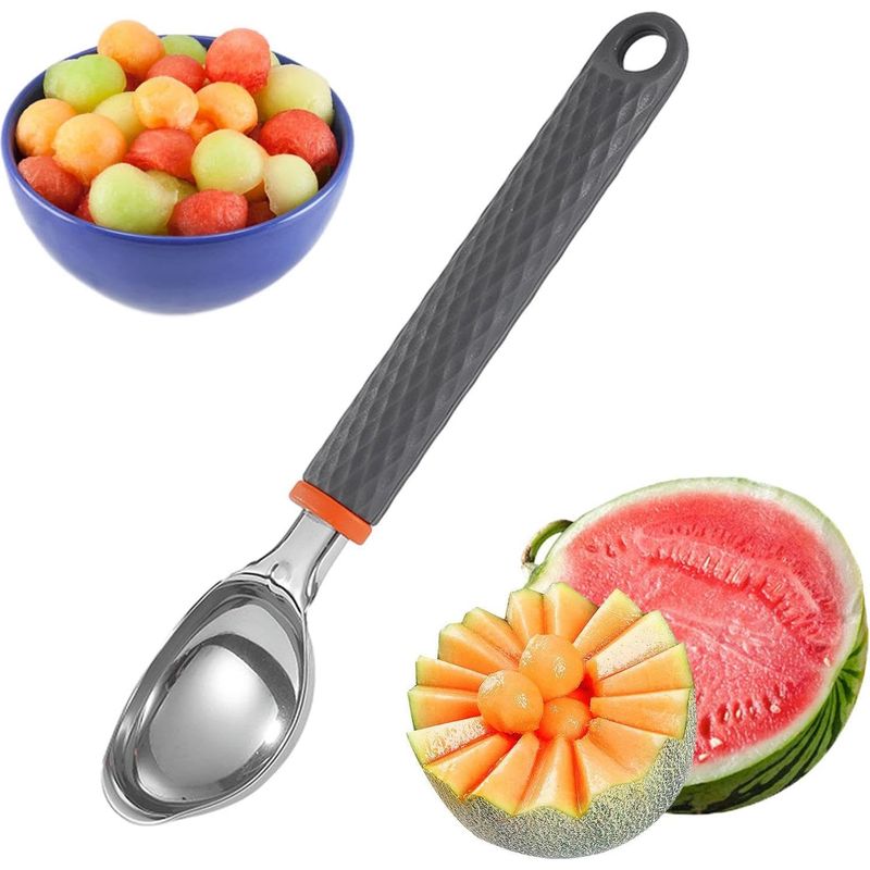 Trottinette À Crème Glacée En Métal, Cuillère Robuste