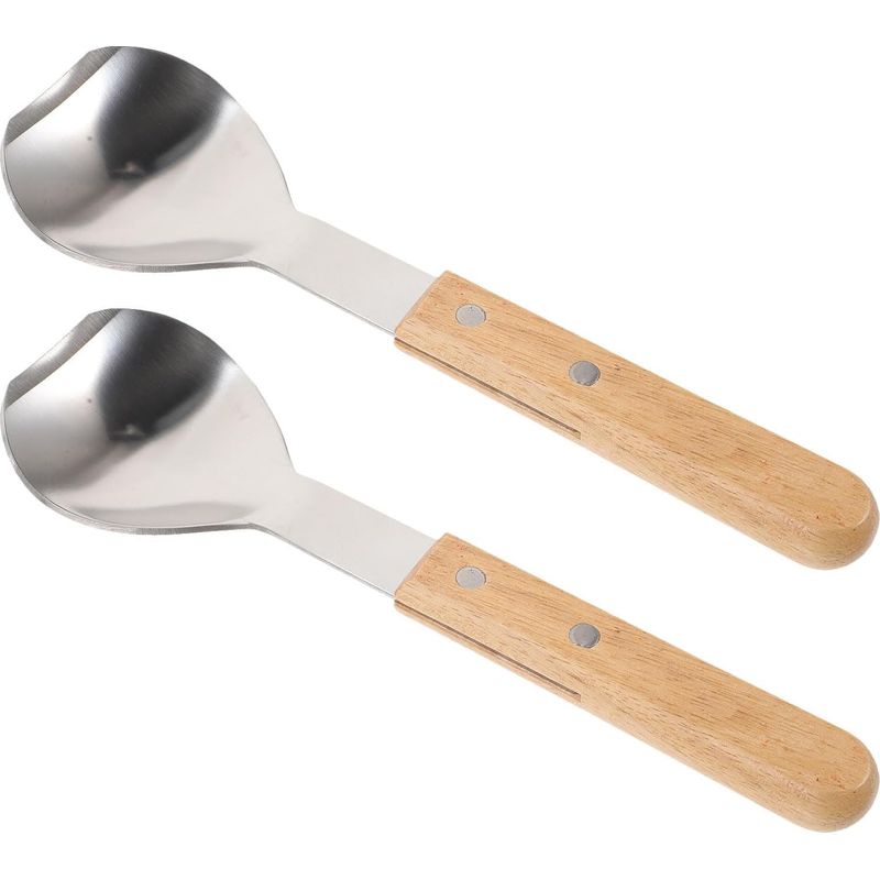 Eisportionierer Mit Holzgriff Und Edelstahl