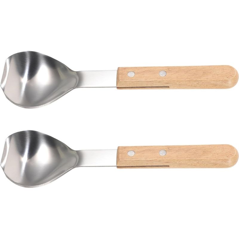 Toyvian Eiskugelportionierer Aus Edelstahl Mit Holzgriff