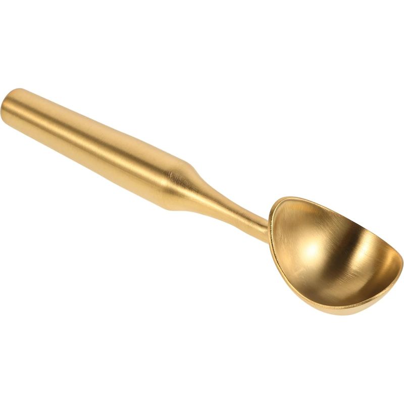 Eiskugelportionierer Aus Edelstahl, Goldfarben, Antihaftbeschichtet