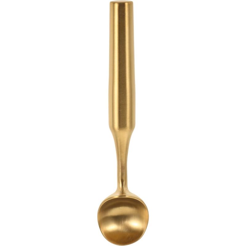 Eiskugelportionierer Aus Goldfarbenem Edelstahl, Langer Griff