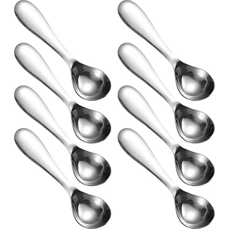 Set Mit 8 Eiskugelportionierern Aus Edelstahl Für Früchte