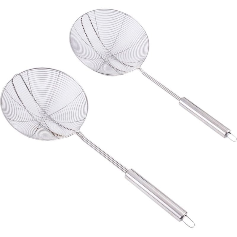 Set Mit 2 Edelstahl-schaumabschäumern Mit Griff Und Schlaufe
