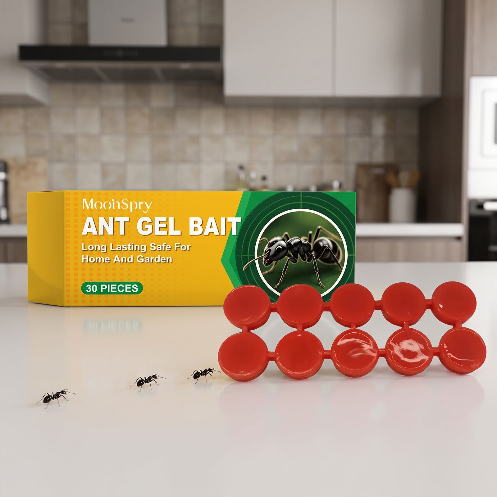 Ameisenköderbox Mit Milden Inhaltsstoffen, Haustierfreundlich, Geeignet Für Den Innen- Und Außenbereich Auf Terrassen Und In Gärten Zur Ameisenbekämpfung – 30 Stück -- Biemmedue