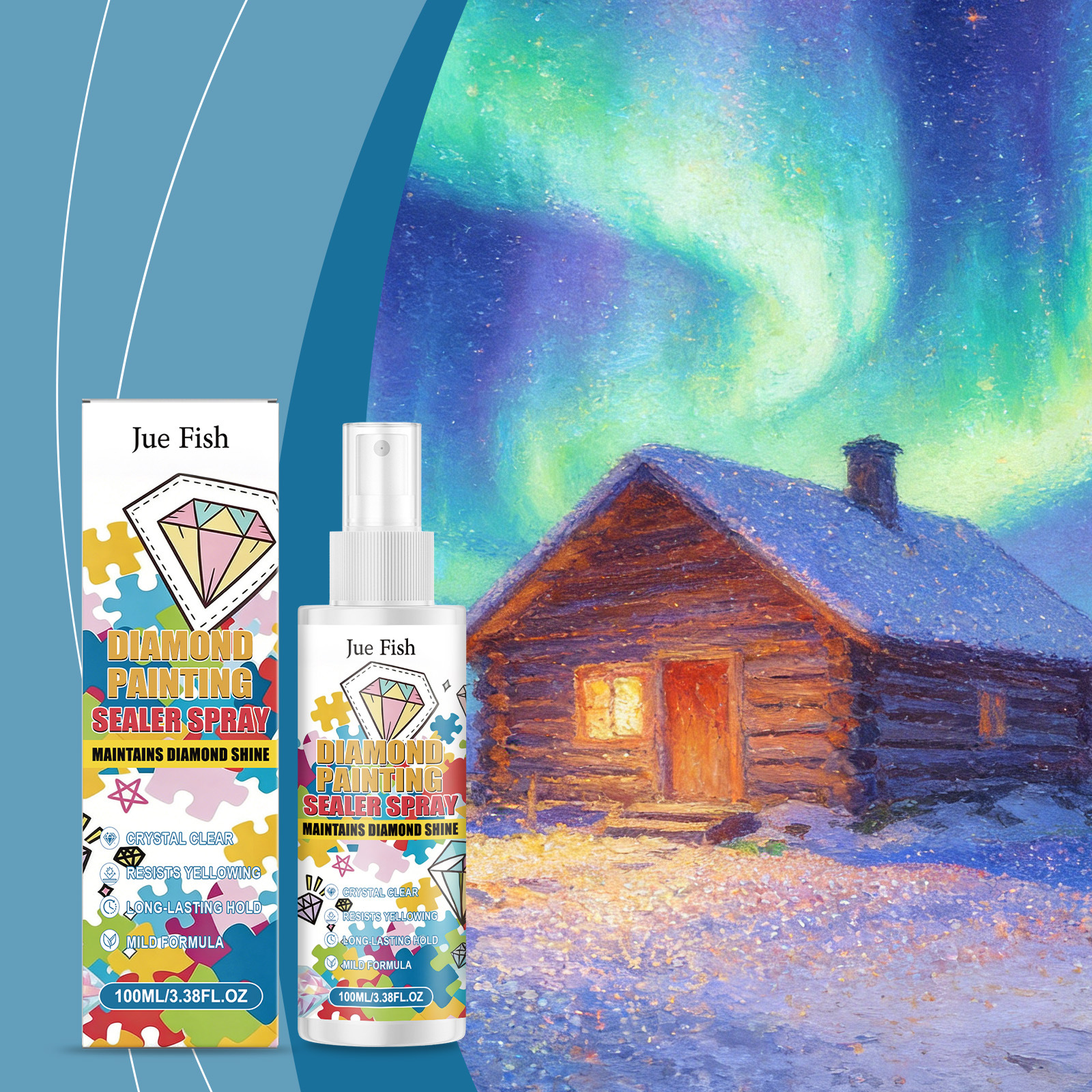 Diamantmalerei-versiegelungsspray – Staubdicht, Farbecht Und Transparent Für Handgefertigte Kunstwerke – 100 Ml -- Biemmedue