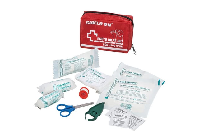 Shield On - ShieldOn Erste Hilfe Set für Hunde, Katzen, Haustiere - Notfall-Set