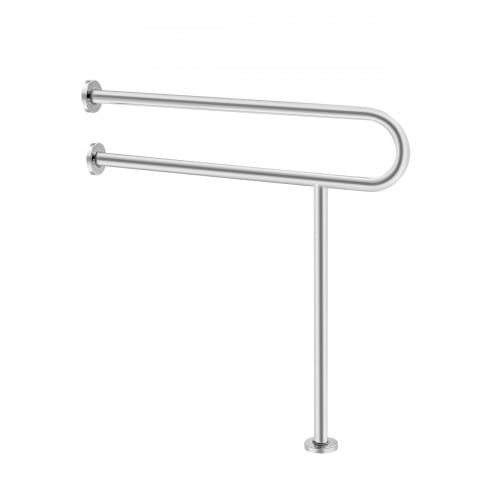 Aufstehhilfe Toilette, 780x76x800 Mm, Wandstützgriff Für Behinderte, Handikap Haltegriff Aus Edelstahl 304, Mit Anti-rutsch-griff, Sicherheitshandlauf Mit Stützbein & Tragkraft 136 Kg