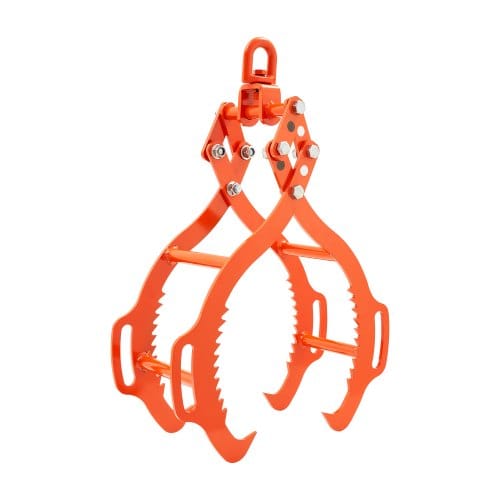 Profi Forstzange 609-710 Mm, Schleppzange Mit 4 Krallen, Drehbare Holzzange Aus Stahl, Tragfähigkeit 453 Kg, Gezahntes Klauendesign, Holzgreifer, Hakenzange Für Lkws, Traktoren, Trolleys