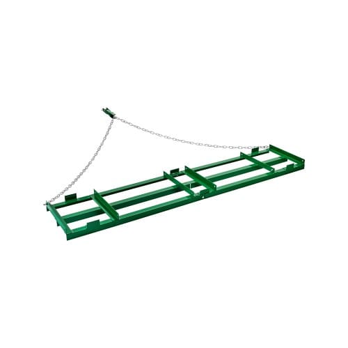 Schleppegge, 2435x500x100 Mm, Wiesenegge Mit Verstellbaren Stangen Und 183 Cm Kette, Wiesenschleppe Für Geländefahrzeuge, Utvs, Traktoren, Rasenmäher, Schleppwerkzeug Für Den Hof