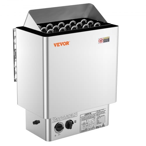Elektrischer Saunaofen, 8 Kw, 400 V, 3n Tragbare Saunaheizung Für Drinnen & Draußen Mit 3-stunden-timer, Integrierte Steuerung Für 8–12 M³, Kommerzielle Hotel-spa-dusche, Edelstahl 430