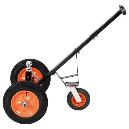 Rangierhilfe Anhänger, Anhängerwagen, 544 Kg Stützlastkapazität, 460 & 560mm Einstellbare Höhe, 50,8 Mm Kugel, 386 Mm Luftreifen, Karbonstahl, Zum Bewegen Von Wohnmobilanhängern