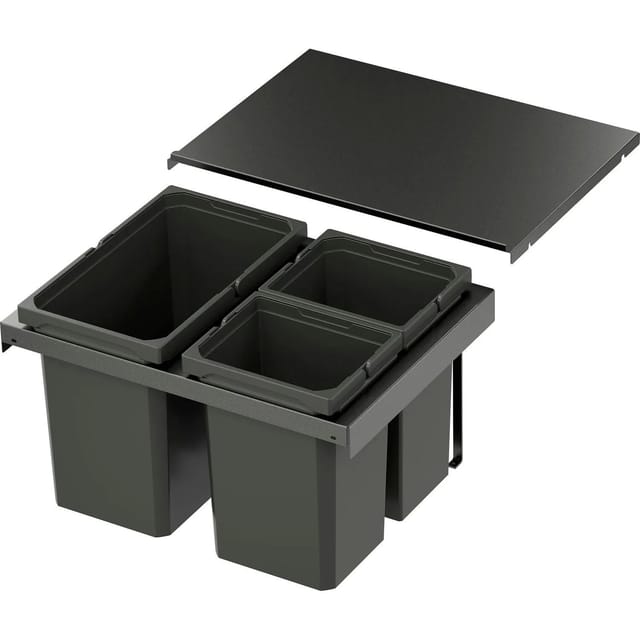 Vauth-sagel - Vs Envi Flex Abfalltrennsystem kb 600mm Mülltrennsystem 1x22/2x10 Liter Lava
