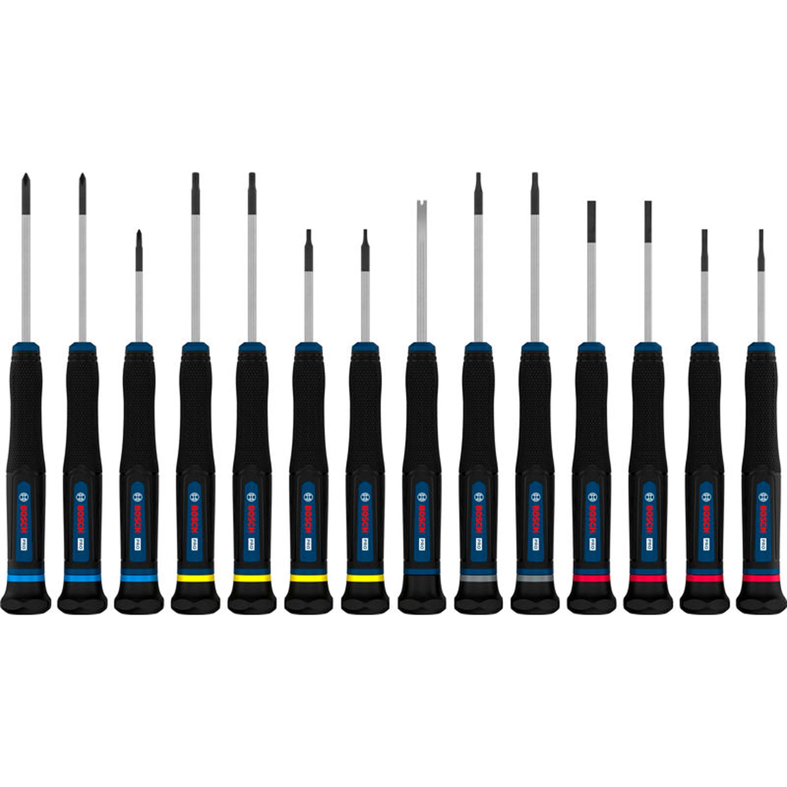 Bosch Pro Präzisionsschraubendreher-set Ph/sl/tx/th/h 14-tlg. - 1600a039pn