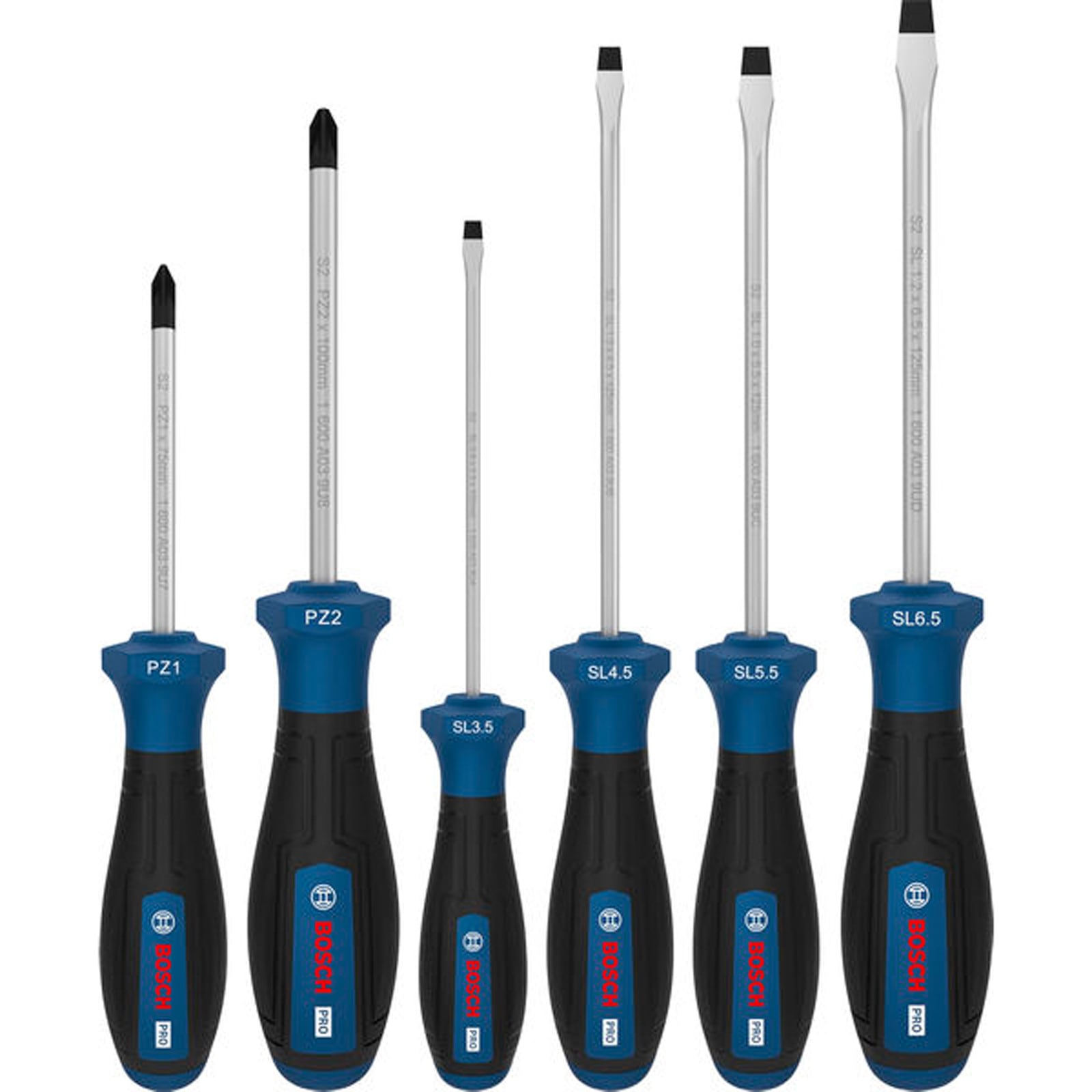 Bosch Pro Schraubendreher-set Pz/sl 6-tlg. - 1600a03hu4