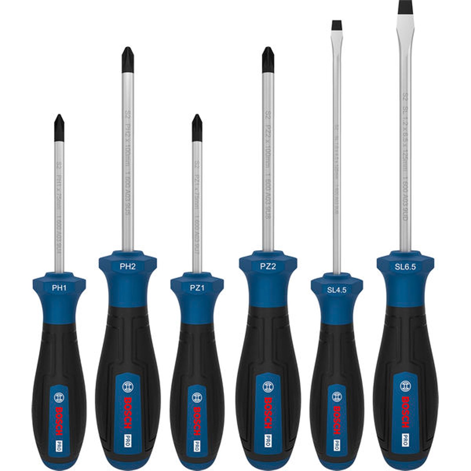 Bosch Pro Schraubendreher-set Ph/pz/sl 6-tlg. - 1600a039pd