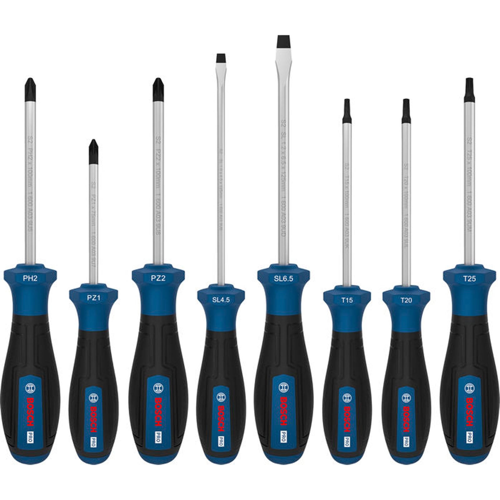 Bosch Pro Schraubendreher-set Ph/pz/sl/tx 8-tlg. - 1600a039pf