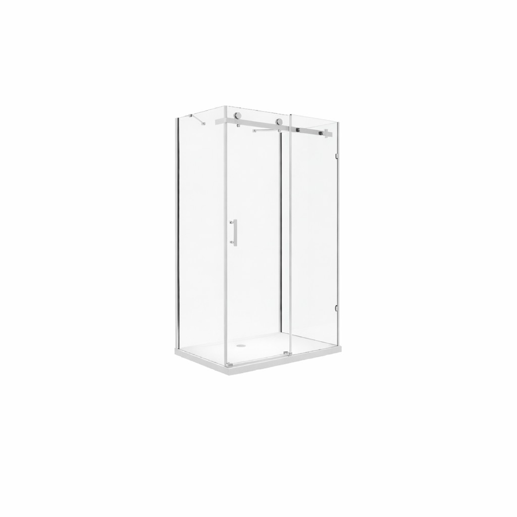 Glaswerk Westfalen - Ida 80x120x80x195cm U Duschkabine Schiebesystem