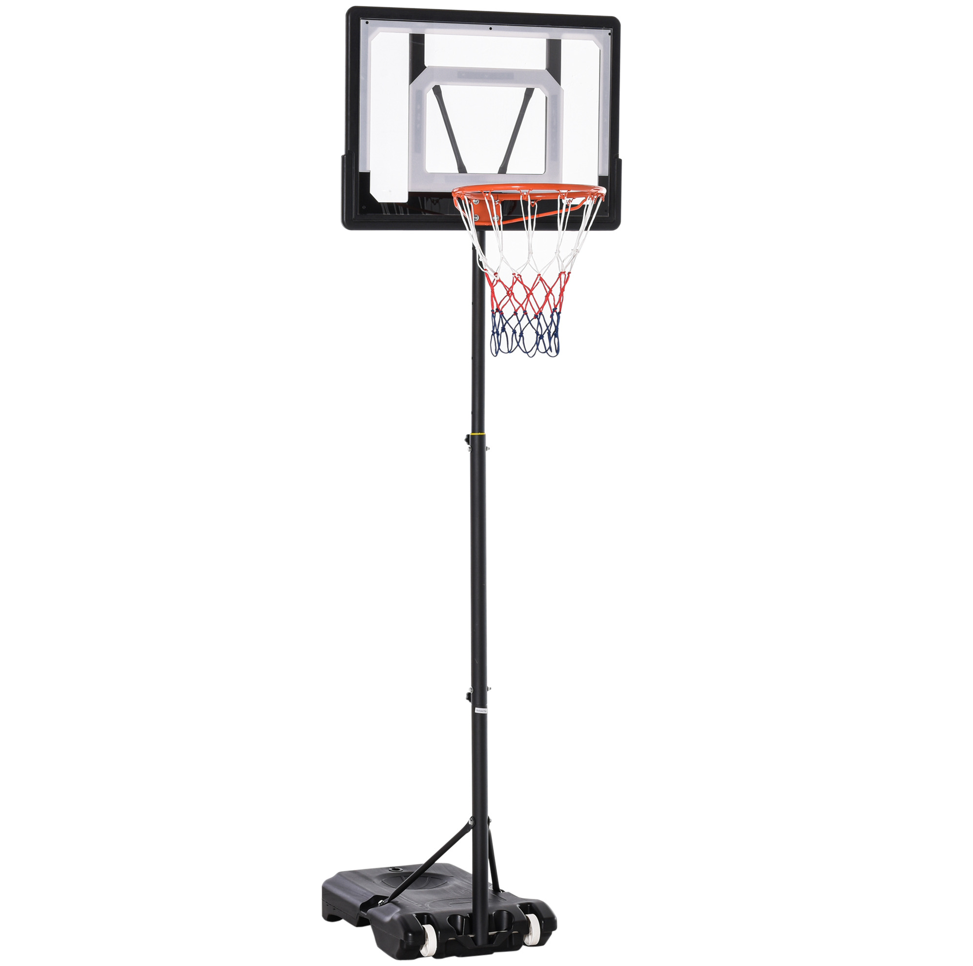 Verstellbarer Basketballkorb 83x75x260 Cm Aus Stahl Und Pvc, Mobil Für Kinder – Meubliv