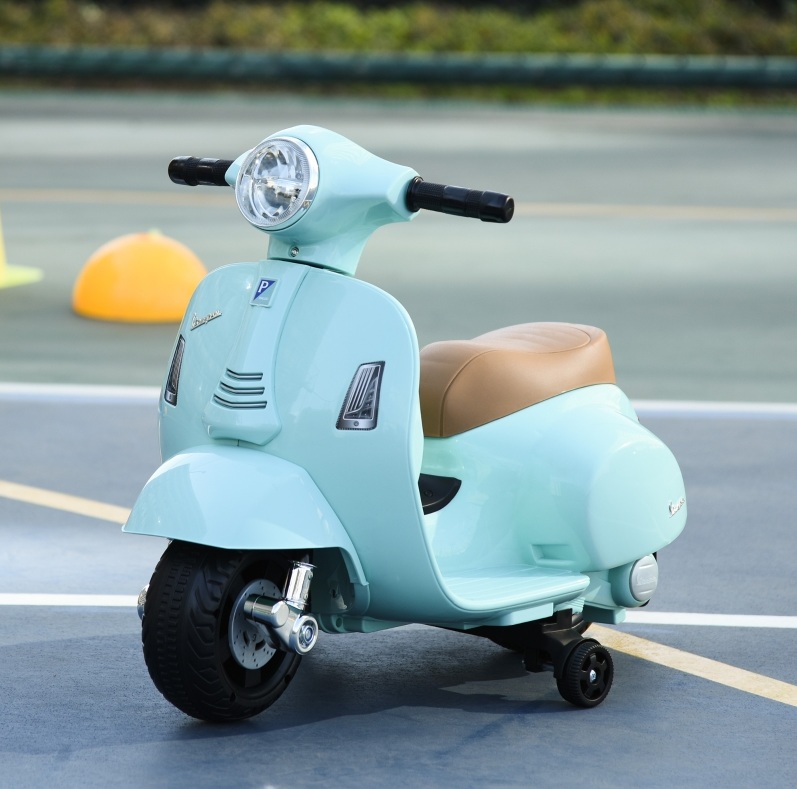Elektrisches Kinder-motorrad 66,5 X 38 X 52 Cm Aus Metall, Blaugrün – Meubliv