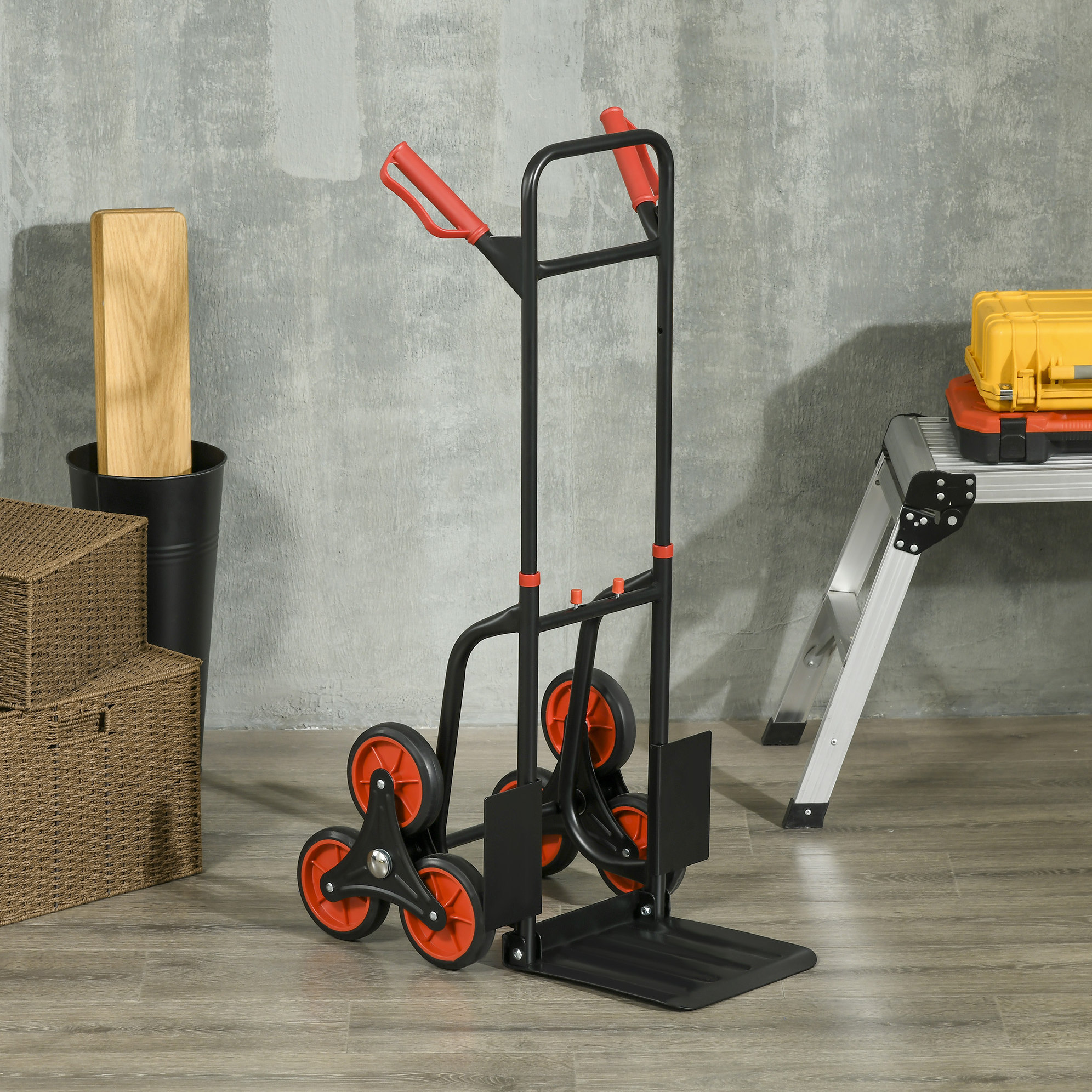 Treppensteiger-sackkarre 61 X 44 X 106,5 Cm, Stahl, Klappbar – Meubliv