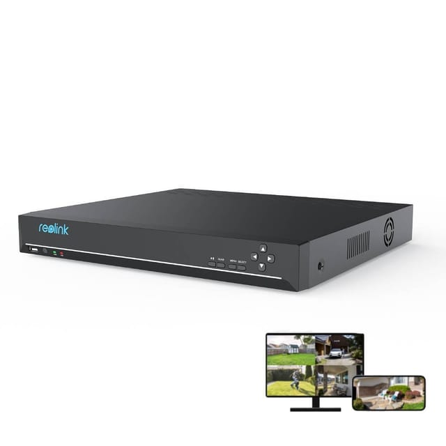 Reolink - 12MP 36-Kanal PoE nvr, 3 hdd Einschübe, Keine hdd enthalten, Überwachungskamera System für 24/7 Sicherheit, Funktioniert mit verschiedenen