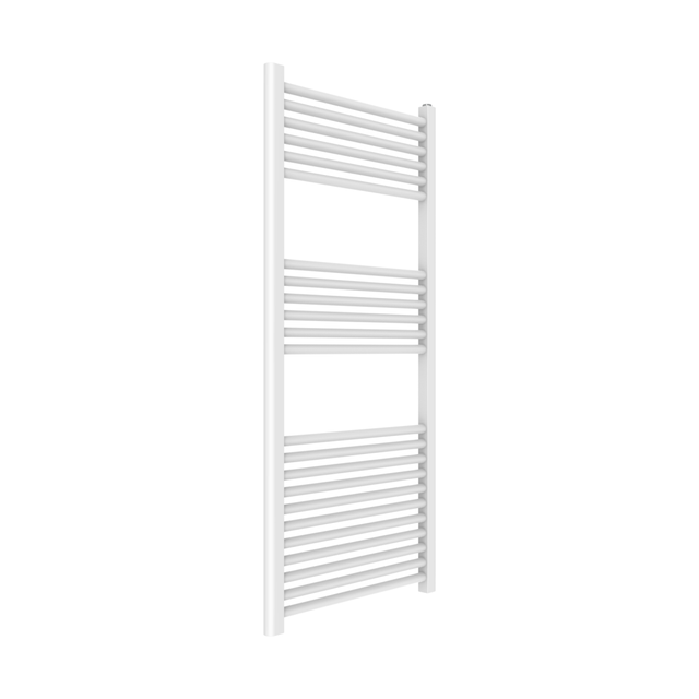 Kiamami Valentina - 55Cmx120cm Weisser Designheizkörper Mit Befestigungsmaterial Und Entlüftungsventil