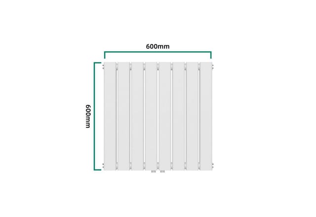 Designheizkörper Nore Weiß 60x60cm Einlagig 459W [neu.haus]